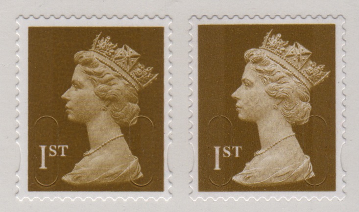 2009 GB - SGU2912/32 1st Gold Security Machin x 2 Different MNH